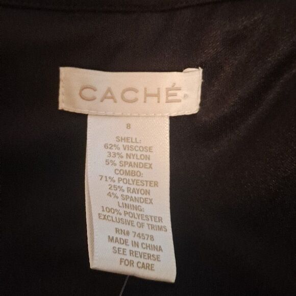 Cache Black and Gray Sleeveless Dress - Picture 5 of 6